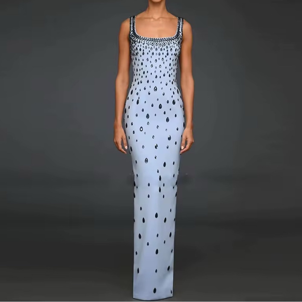 Chic Polka Dot Maxi Dress